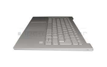 C05-04036 2008261633 original Lenovo keyboard incl. topcase DE (german) silver/silver with backlight