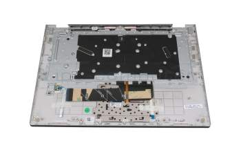 C3E430TC14E0 original Lenovo keyboard incl. topcase DE (german) grey/silver with backlight