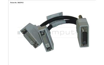 Fujitsu CABLE DMS59 TO DUAL DVI-I for Fujitsu Primergy TX1320 M3