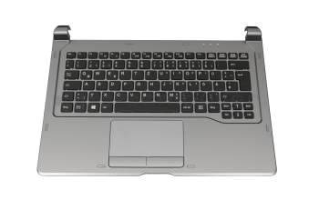 CP678703-01 original Fujitsu keyboard incl. topcase DE (german) black/grey