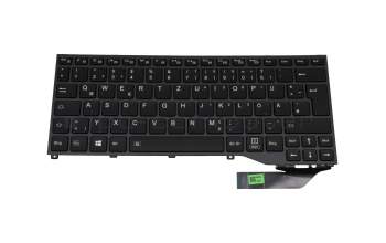 CP724833-XX original Fujitsu keyboard DE (german) black with backlight