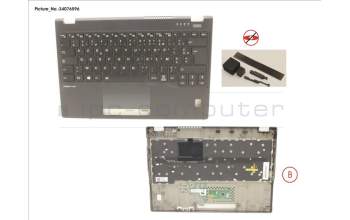 Fujitsu CP793300-XX UPPER ASSY INCL. KEYB FRANCE W/FP