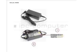 Fujitsu CP816830-XX AC-ADAPTER 19V 65W (3-PIN) UKCA TCO9