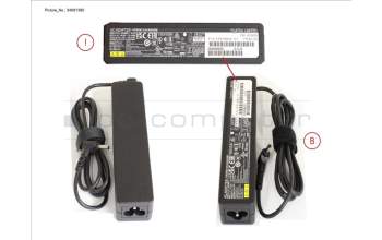 Fujitsu CP816842-XX AC-ADAPTER 19V 65W (3PIN)W/UKCA/TCO9