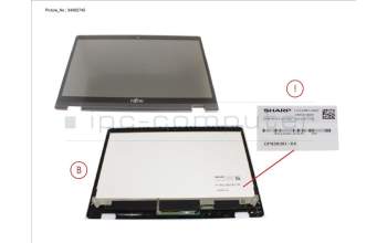 Fujitsu CP826391-XX LCD ASSY FHD, AG INCL.TOUCHPANEL