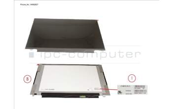 Fujitsu CP829345-XX LCD ASSY 14\" FHD TOUCH W/ PLATE