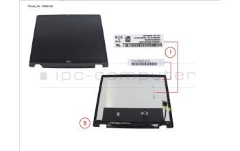 Fujitsu CP842138-XX LCD FRONT COVER W/ TOUCH PANEL 400CD