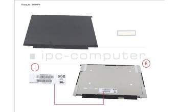 Fujitsu CP847045-XX LCD ASSY 14\" FHD 400CD W/ PLATE