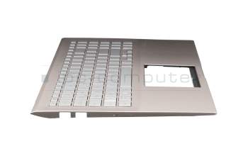 CQ9501QVW original Asus keyboard incl. topcase DE (german) silver/rosé with backlight