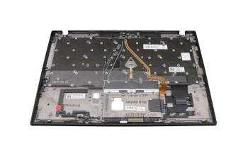 CS19BL-85D0 original Lenovo keyboard incl. topcase DE (german) black/black with backlight and mouse-stick WLAN