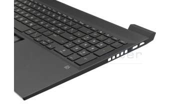 DD22C1 original HP keyboard incl. topcase DE (german) black/black with backlight (RTX graphics card)