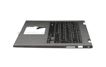 DMH2R original Dell keyboard incl. topcase DE (german) black/silver with backlight