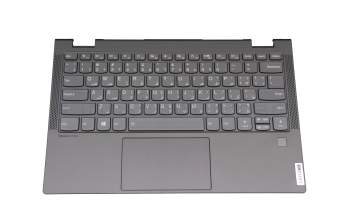 DQ6615G4200 original Lenovo keyboard incl. topcase UAE (emirati) grey/grey with backlight