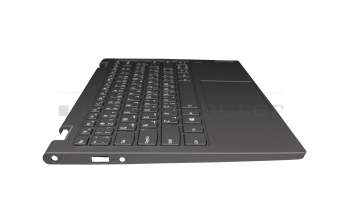 DQ6615G4200 original Lenovo keyboard incl. topcase UAE (emirati) grey/grey with backlight
