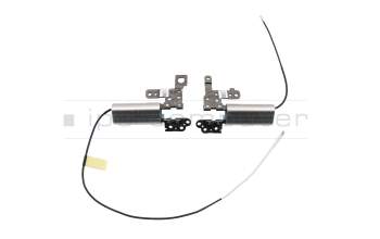 Display-Hinges right and left (silver) original suitable for Lenovo Yoga C740-14IML (81TC)