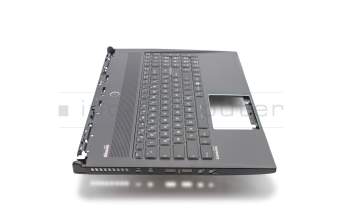 E2P-6H60521-D37 original MSI keyboard incl. topcase DE (german) black/black with backlight