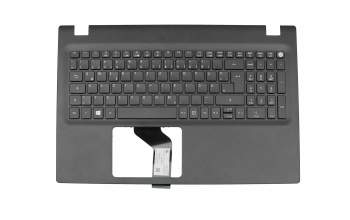 EAZRT00207A original Acer keyboard incl. topcase DE (german) black/black