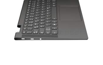 EC1FH00800 original Lenovo keyboard incl. topcase DE (german) grey/grey with backlight