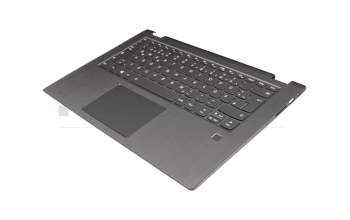 ET173000100 original Lenovo keyboard incl. topcase DE (german) grey/grey with backlight