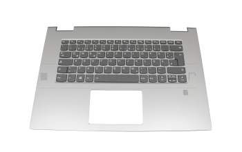 ET27G000100 original Lenovo keyboard incl. topcase DE (german) black/silver with backlight