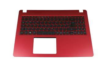 FA2CE000220 original Acer keyboard incl. topcase DE (german) black/red with backlight
