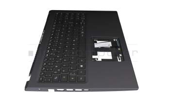 FA34G000D00 original Acer keyboard incl. topcase DE (german) black/black with backlight