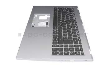 FA34G000D10 original Acer keyboard incl. topcase DE (german) black/silver