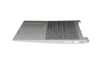 FRU5CB0R16743 original Lenovo keyboard incl. topcase DE (german) grey/silver with backlight