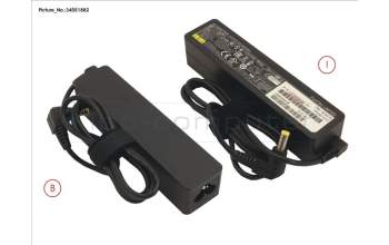Fujitsu FUJ:CP500636-XX AC-ADAPTER 19V 65W (3PIN, STICK TYPE)