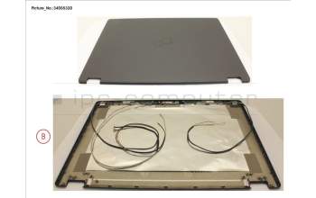 Fujitsu FUJ:CP735537-XX LCD BACK COVER ASSY (W/ MIC FOR WWAN)