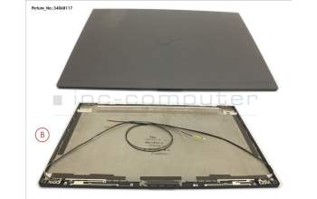 Fujitsu FUJ:CP752380-XX LCD BACK COVER BLACK NON TOUCH WWAN