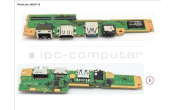 Fujitsu FUJ:CP753816-XX SUB BOARD, AUDIO/USB/LAN
