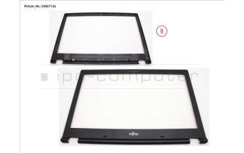 Fujitsu LCD FRONT COVER (HD FOR CAM/MIC) for Fujitsu LifeBook E558