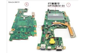 Fujitsu MAINBOARD ASSY I5 7200U for Fujitsu LifeBook E458