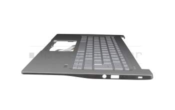 GD2103123B original Acer keyboard incl. topcase DE (german) silver/silver with backlight
