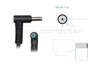 HP AiO 24-cr0000 original AC-adapter 90.0 Watt rounded