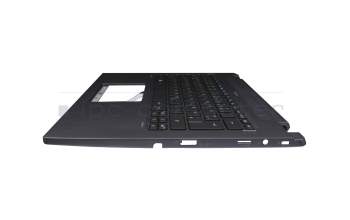 HQ21012373007 original Acer keyboard incl. topcase DE (german) black/grey with backlight