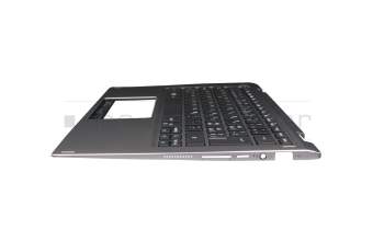 HQ21014650000 original Acer keyboard incl. topcase CH (swiss) black/grey