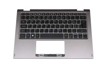 HQ31606705000 original Huaqin keyboard incl. topcase CH (swiss) black/grey