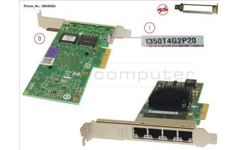 Fujitsu PLAN CP 4X1GBIT CU INTEL I350-T4 for Fujitsu Primergy RX2510 M2