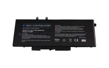 IPC-Computer battery (4 cells) compatible to Dell 0MCV1G with 61Wh