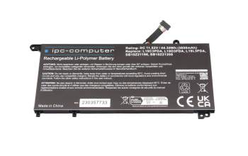 IPC-Computer battery 3 cell compatible to Lenovo SB10Z21208 with 44.35Wh