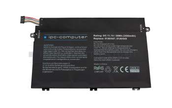IPC-Computer battery compatible to Lenovo 01AV448 with 39Wh