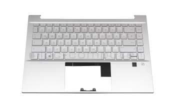J2021/0326/19 original HP keyboard incl. topcase DE (german) silver/silver with backlight
