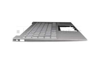 J2021/0326/19 original HP keyboard incl. topcase DE (german) silver/silver with backlight