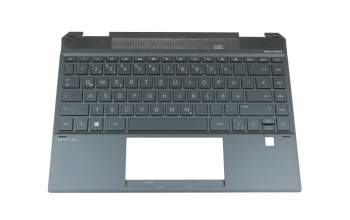KEQ4AX36TATP10 original HP keyboard incl. topcase DE (german) black/black with backlight