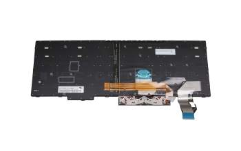 Keyboard CH (swiss) black/black with backlight and mouse-stick original suitable for Lenovo ThinkPad L580 (20LW/20LX)