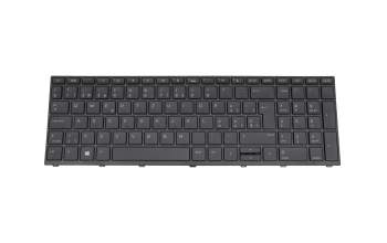 Keyboard CH (swiss) black/black with backlight original suitable for HP ProBook 450 G5