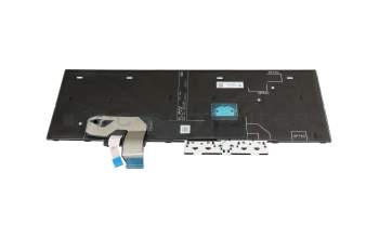 Keyboard CH (swiss) black/black with backlight original suitable for Lenovo ThinkPad T15g Gen 2 (20YS/20YT)