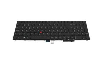 Keyboard CH (swiss) black/black with mouse-stick original suitable for Lenovo ThinkPad E570